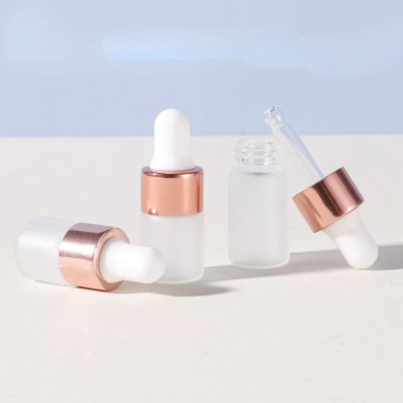 Rose Water Spray - 빈 휴대용 로즈 골드 유리 프로스트