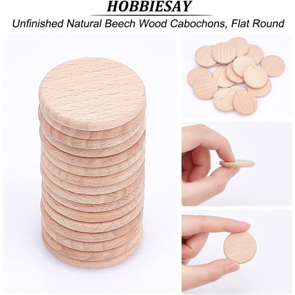 50개 30.5mm 무지 너도밤나무 슬라이스 통나무색  - Oud Wood Chip 리뷰 및 가격